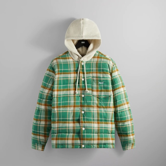 Kith Jackets & Coats Kith Mens Sterling Quilted Shirt Puffer Jacket